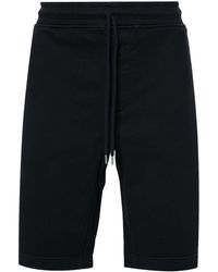 C.P. Company - Black Cotton Bermuda Shorts - Lyst