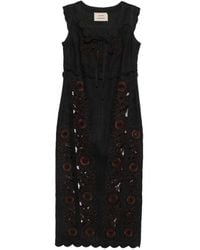 Vita Kin - Vanina Floral-Embroidered Midi Dress - Lyst