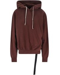 Rick Owens - Oversized Hoodie Organic Cotton Sweatshirt - Lyst