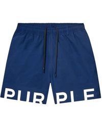 Purple Brand - Short À Logo Imprimé - Lyst