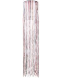 Missoni - Striped Fringed Strapless Top - Lyst