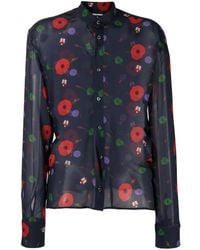 DSquared² - Floral-Print Long-Sleeved Shirt - Lyst