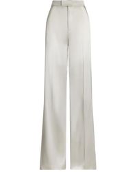 Ralph Lauren - Satin Tailored Trousers - Lyst