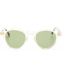 Lesca - Icon Round-Frame Sunglasses - Lyst