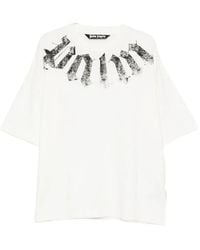 Palm Angels - Big Neck Logo Printed T-Shirt - Lyst