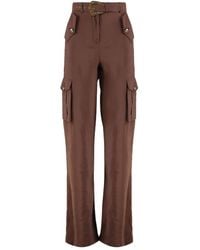Versace Jeans Couture - Belted Cargo Trousers - Lyst