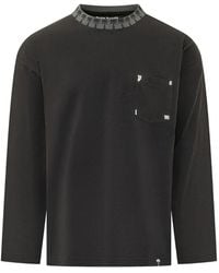 Palm Angels - Palm Tree-Intarsia Chest-Pocket T-Shirt - Lyst
