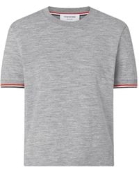 Thom Browne - Rib-Cuff Jersey T-Shirt - Lyst