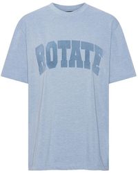 ROTATE BIRGER CHRISTENSEN - Oversized Print T-Shirt - Lyst