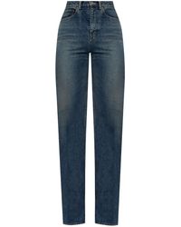 Saint Laurent - High-Rise Slim-Fit Jeans - Lyst