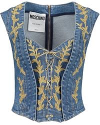 Moschino - Denim Tank Top - Lyst