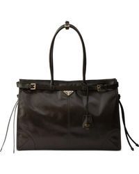 Prada - Bonnie Extra-Large Leather Bag - Lyst