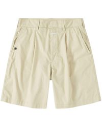 Closed - Pleated Cotton Shorts - Lyst