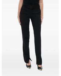 Stella McCartney - Satin-Band Wool-Blend Trousers - Lyst