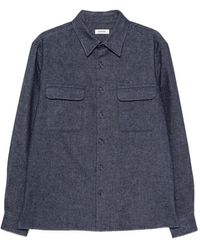 Sandro - Flap-Pocket Long-Sleeve Shirt - Lyst