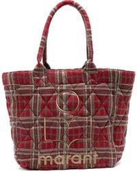 Isabel Marant - Sac À Main Yenky Tartan Petit Format - Lyst