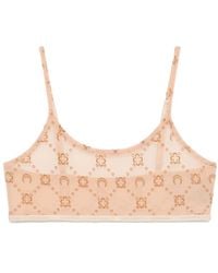 Marine Serre - Mesh Flocked Bralette - Lyst