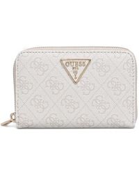 Guess - Laurel Logo-Print Zip-Around Wallet - Lyst
