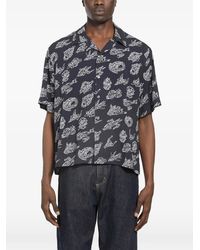 Moncler - Chemise Imprimée À Manches Courtes - Lyst