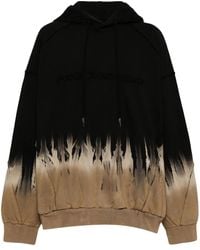 Feng Chen Wang - Hoodie Met Gerafelde Afwerking - Lyst