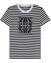 Max Mara - Striped Cotton T-Shirt - Lyst