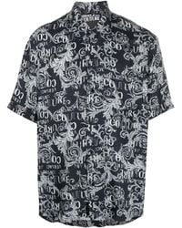 Versace Jeans Couture - Baroque-Print Short-Sleeve Shirt - Lyst