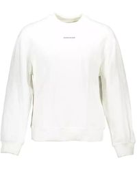 Calvin Klein - Logo-Print Crew-Neck Sweatshirt - Lyst