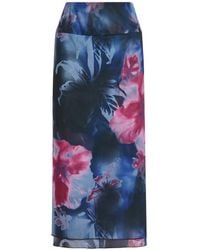 Free People - Sunset Floral-Print Skirt - Lyst