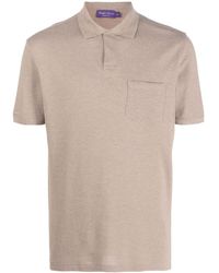 Ralph Lauren Purple Label - Chest-pocket Cotton Polo Shirt - Lyst