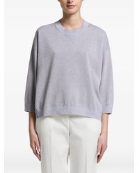 Peserico - Three-Quarter-Sleeve Sweater - Lyst