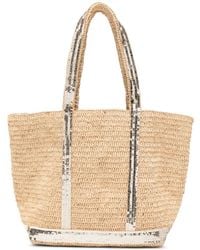 Vanessa Bruno - M Raffia Sequin Tote Bag - Lyst