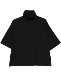 Carla G - Mock-Neck Short-Sleeve T-Shirt - Lyst