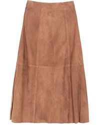 Herno - Falda midi a paneles - Lyst