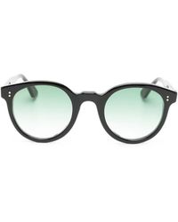 Lesca - Nico Round-Frame Sunglasses - Lyst