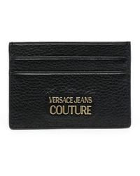 Versace Jeans Couture - Logo-Plaque Leather Cardholder - Lyst