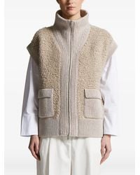 Peserico - Chaleco de punto con cuello alto - Lyst