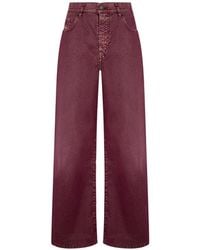 DIESEL - High-Waisted Wide-Leg Jeans - Lyst