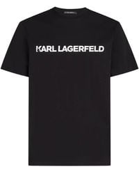KARL LAGERFELD - Essential Logo T-Shirt - Lyst