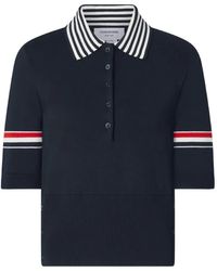 Thom Browne - Rwb Stripe Lobster-Jacquard Polo Shirt - Lyst