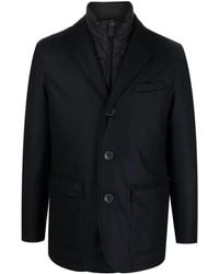 Herno - Single-Breasted Layered Padded Blazer - Lyst