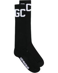 Gcds - Intarsia-knit Mid-calf Socks - Lyst