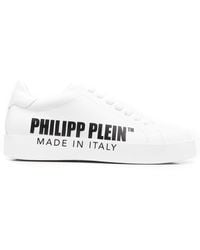 Philipp Plein - Logo-print Low-top Sneakers - Lyst