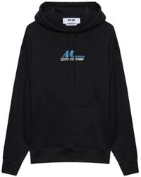 MSGM - Hoodie Met Print - Lyst
