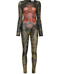 Jean Paul Gaultier - Abstract Print Jumpsuit - Lyst