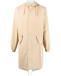 Rains - Fishtail Drawstring-Hood Coated Parka - Lyst