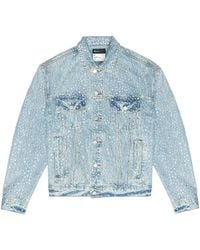 Purple Brand - Crystal Galore Denim Jacket - Lyst