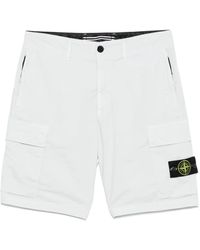 Stone Island - コンパスバッジ ショートパンツ - Lyst