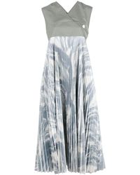 Moncler - Maxi-jurk Met Abstracte Print - Lyst
