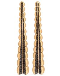 Gaelle Khouri - 18Kt Divergence Diamond Earrings - Lyst