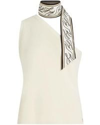 KARL LAGERFELD - Top Con Detalle De Pañuelo - Lyst